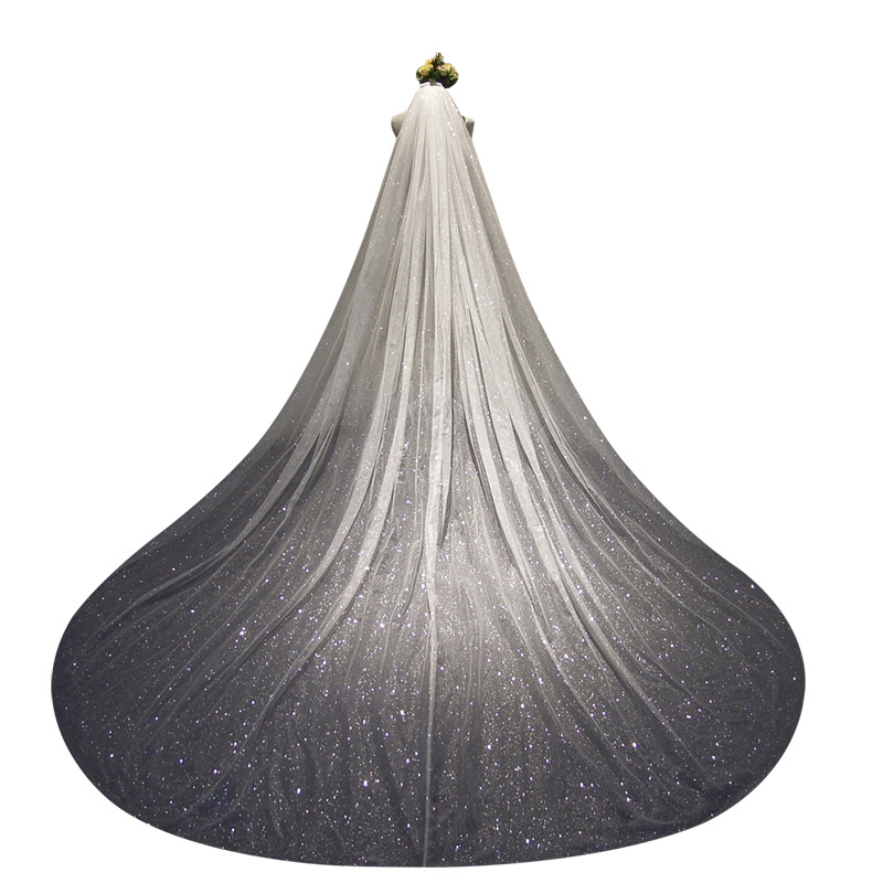 Tiktok Same Veil 2020 New Internet Celebrity Selfie Super Fairy Luxury Veil Wedding Veil