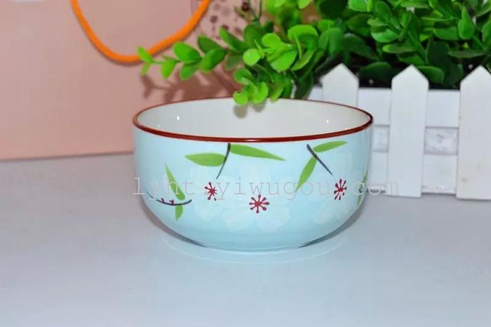 New ceramic color hand-painted Sakura gift set four four 8 bowl chopsticks chopsticks head tableware wedding party gift New ceramic color hand-painted Sakura gift set four four 8 bowl chopsticks chopsticks head tableware wedding party gift