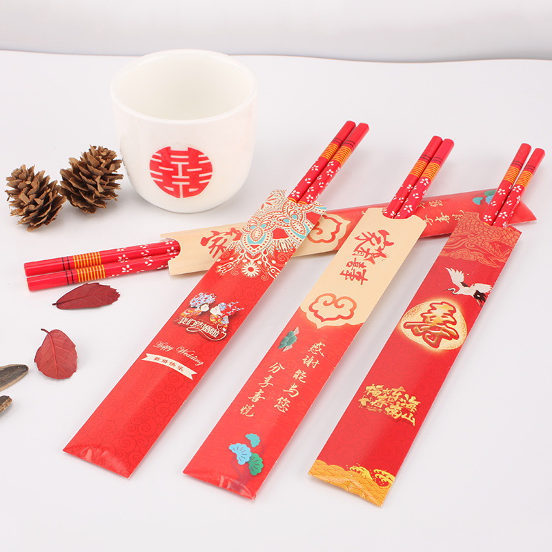 Wedding Chopsticks Wedding Banquet Banquet Celebration Ceremony Products Red Bamboo Chopsticks Wedding Chopsticks
