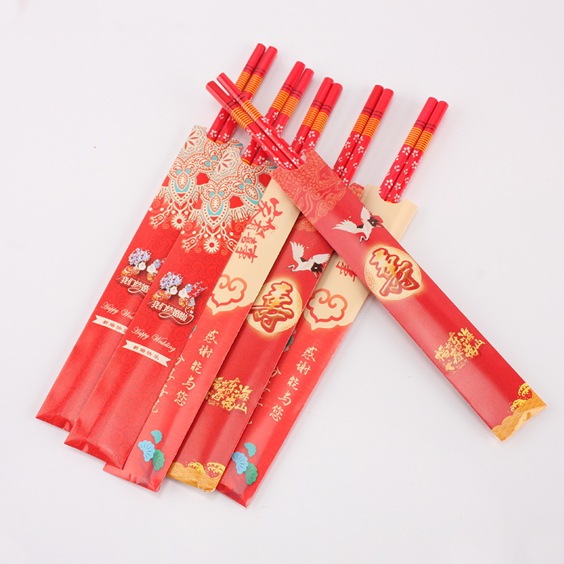 Wedding Chopsticks Wedding Banquet Banquet Celebration Ceremony Products Red Bamboo Chopsticks Wedding Chopsticks