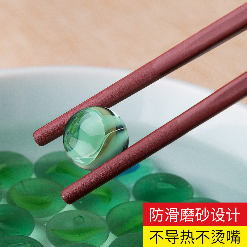 Factory Direct Sales Multi-Guest Purplish Red Chopsticks Hotel Japanese Wedding Chopsticks