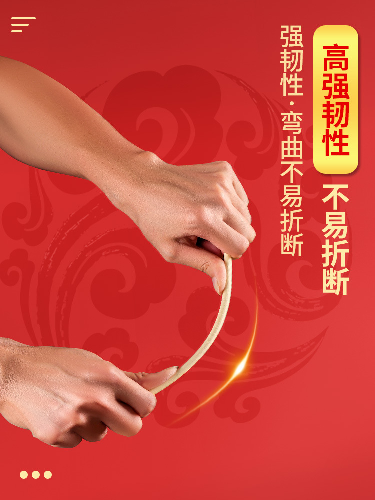 Disposable Chopsticks Wedding Tableware Festive Red Chopsticks Long and Thick Wedding Banquet Wedding Chopsticks
