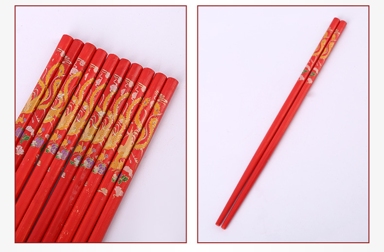 Wedding Chopsticks Chopsticks Festive Chopsticks Wedding Restaurant Wedding Banquet Box Wedding Red Chopsticks