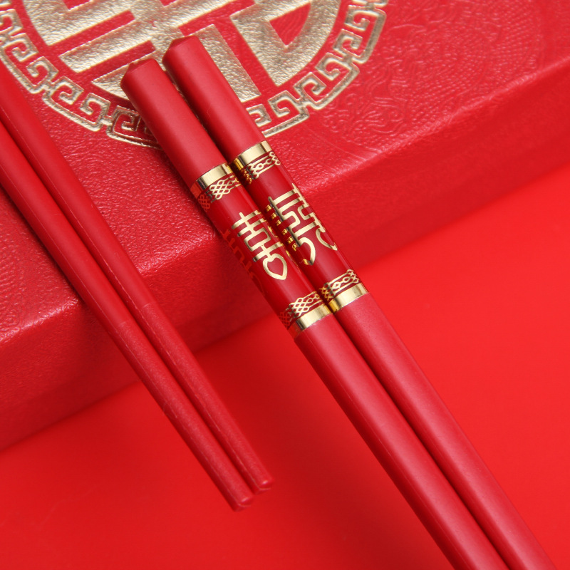 Hot Sale Red Wedding Household Tableware RED DOUBLE HAPPINESS Wedding Chopsticks Hot Sale Red Wedding Household Tableware RED DOUBLE HAPPINESS Wedding Chopsticks