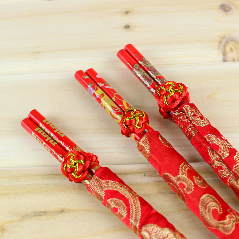 Wedding Supplies Wedding a Pair of Chopsticks Hi Dragon and Phoenix Chopsticks Wedding Chopsticks