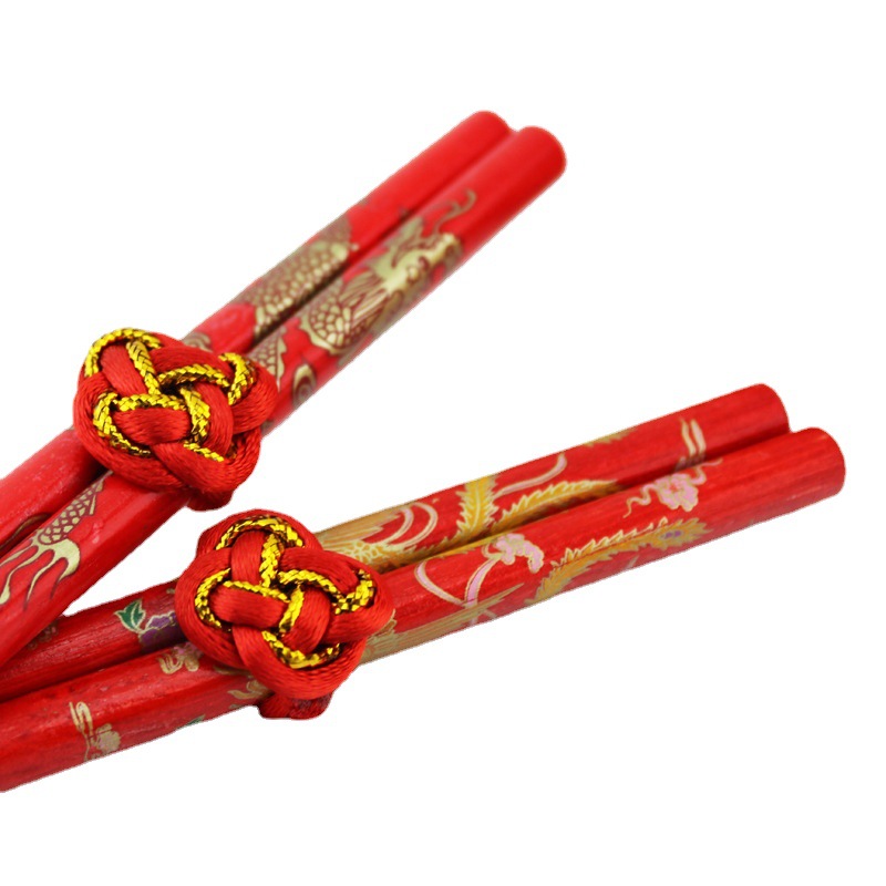 Wedding Supplies Wedding a Pair of Chopsticks Hi Dragon and Phoenix Chopsticks Wedding Chopsticks