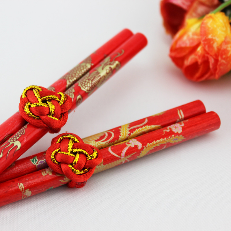 Wedding Supplies Wedding a Pair of Chopsticks Hi Dragon and Phoenix Chopsticks Wedding Chopsticks
