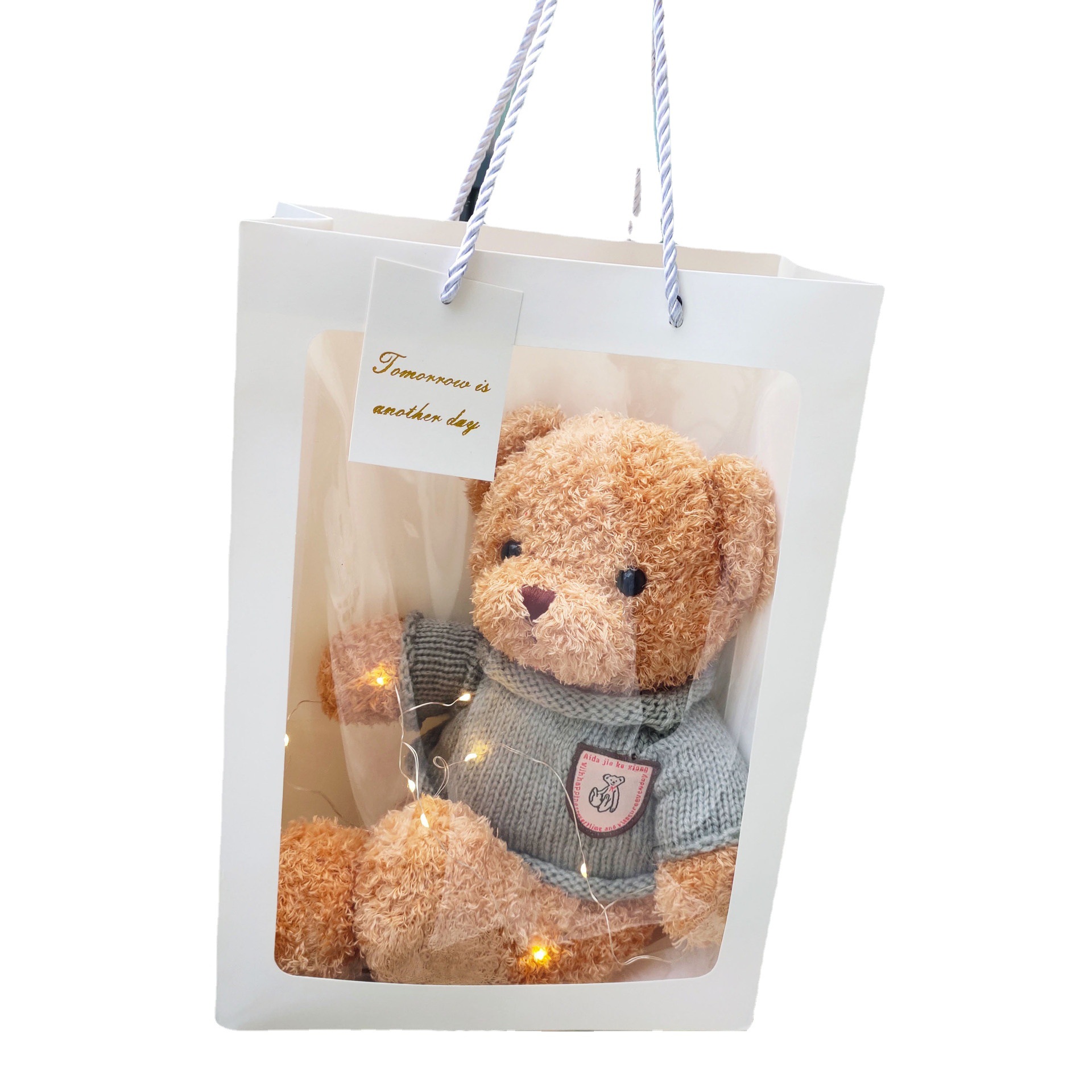 Wholesale Teddy Bear Doll Plush Toys Push Doll Christmas Christmas Eve Birthday Gift for Boys and Girls