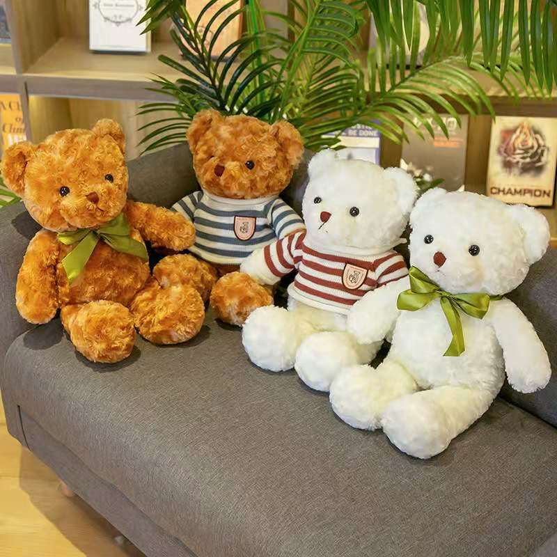 Wholesale Teddy Bear Doll Plush Toys Children&#039;s Pillow Ragdoll Night Market Ferrule Gift Present Floor Push Stall