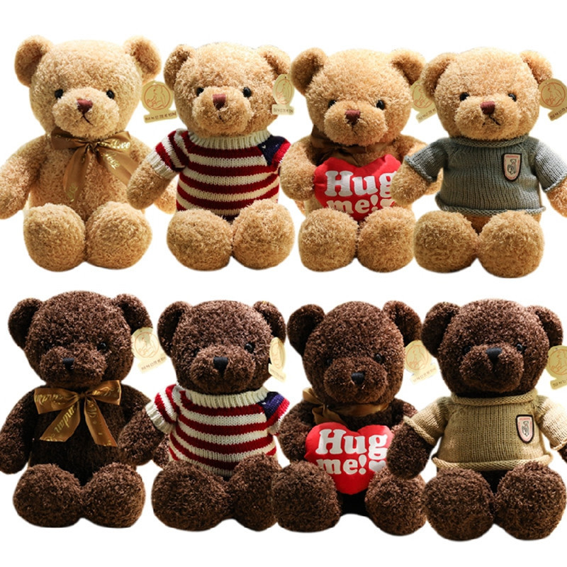 Wholesale Teddy Bear Doll Plush Toys Children&#039;s Pillow Ragdoll Night Market Ferrule Gift Present Floor Push Stall