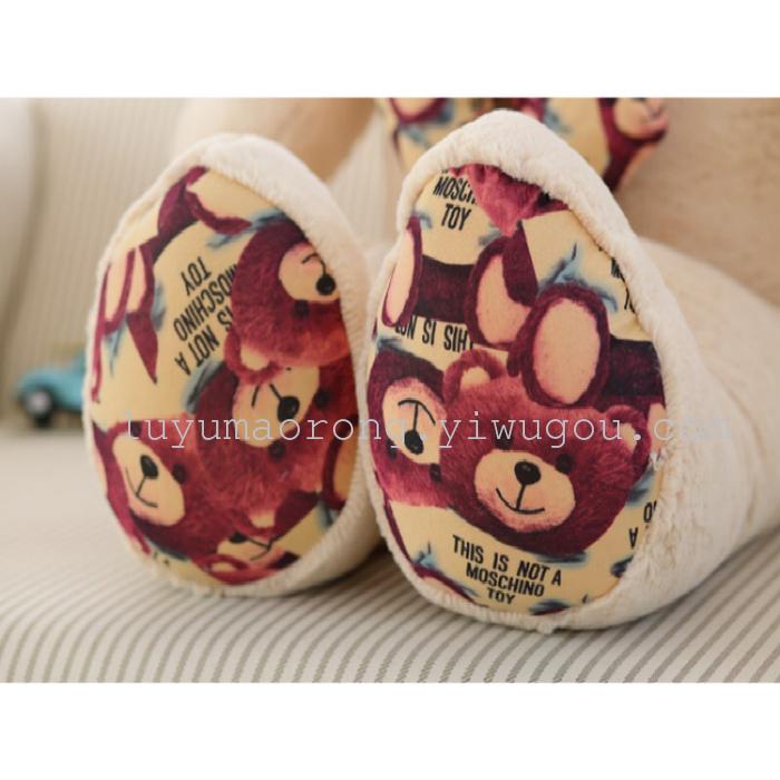 Teddy bear doll bear bear large doll LED luminous printing tie