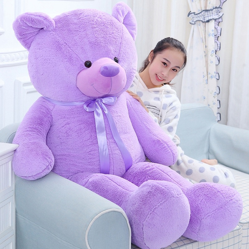 Large Free Shipping Bear Internet Celebrity Product Teddy Bear Doll Plush Hair Doll TikTok Stall Toy Bear