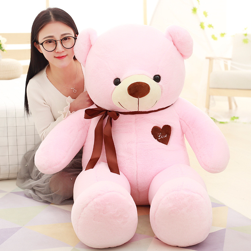 Large Free Shipping Bear Internet Celebrity Product Teddy Bear Doll Plush Hair Doll TikTok Stall Toy Bear