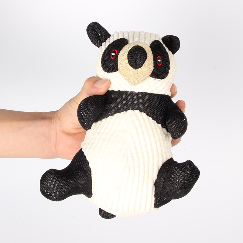 Plush cotton and linen bite resistant vocal teddy bear dog toy for dogs