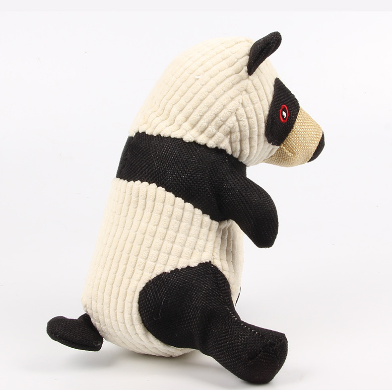 Plush cotton and linen bite resistant vocal teddy bear dog toy for dogs