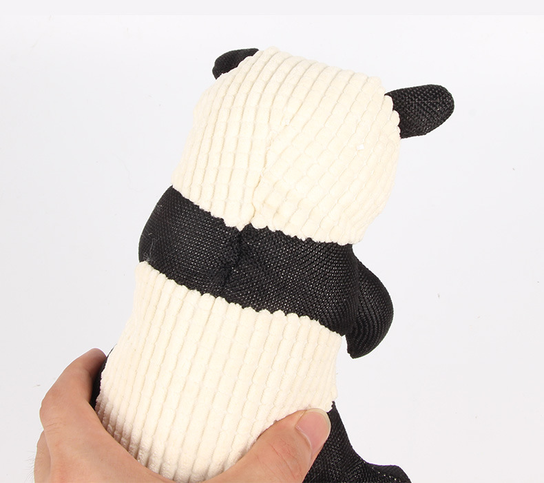 Plush cotton and linen bite resistant vocal teddy bear dog toy for dogs