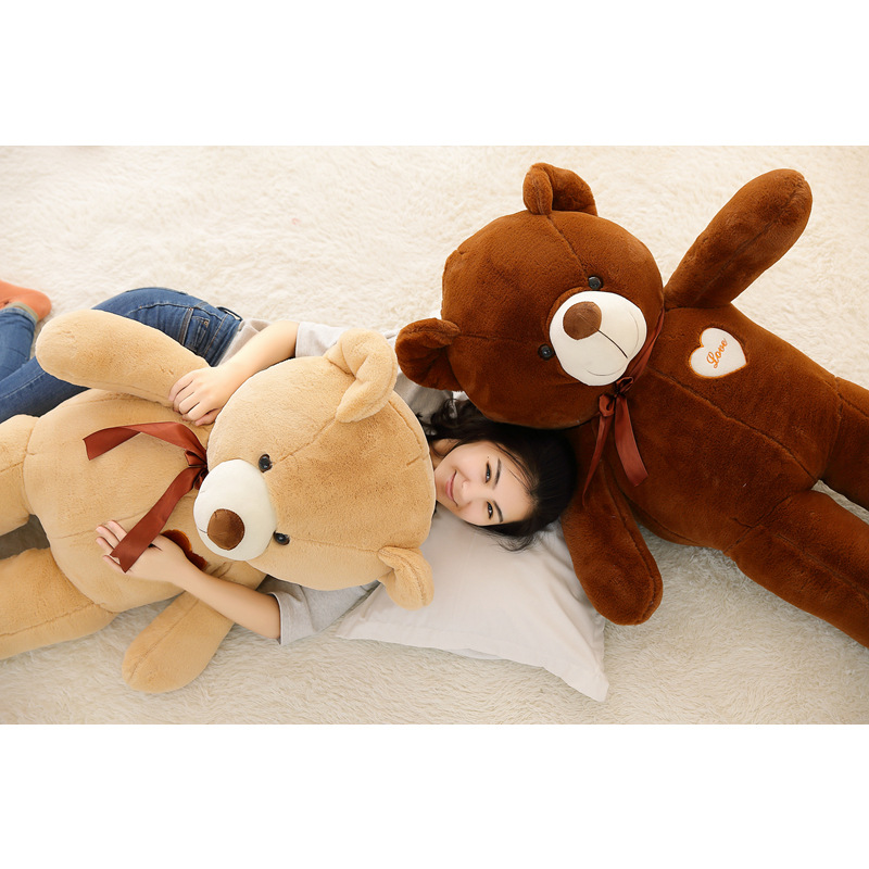 Cute Plush Loving Heart Teddy Bear Doll Oversized Love Hugging Bear Plush Toy Valentine&#039;s Day Girls&#039; Gifts