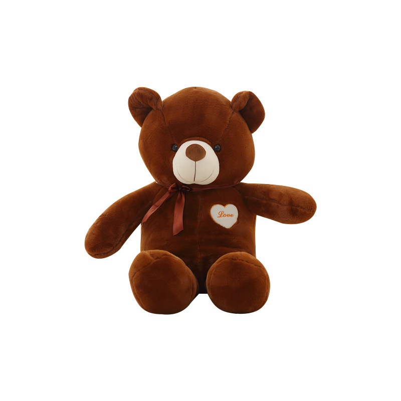 Cute Plush Loving Heart Teddy Bear Doll Oversized Love Hugging Bear Plush Toy Valentine&#039;s Day Girls&#039; Gifts