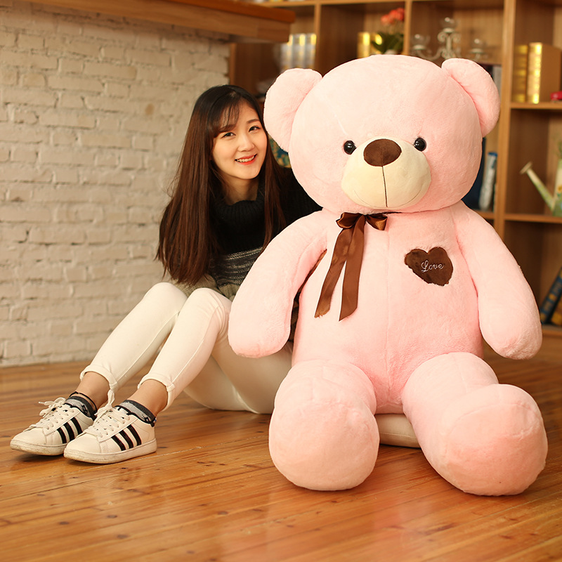 Plush Toy Ribbon Teddy Bear Doll Huggy Bear Ragdoll Get Girls Birthday Gifts Online Sale Free