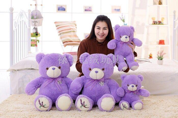 Lavender Bear Purple Teddy Bear Doll Plush Toys BEBEAR Doll