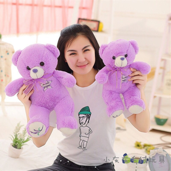 Lavender Bear Purple Teddy Bear Doll Plush Toys BEBEAR Doll