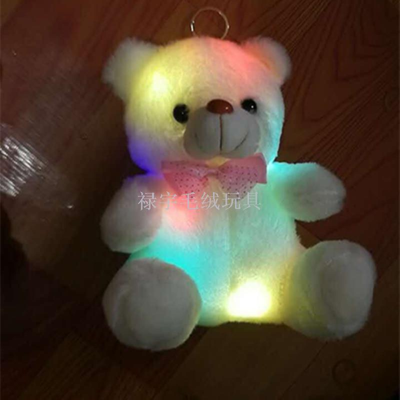 Led colorful music toys teddy Bear plush toy scarf bear Scarf Rabbit Valentine's Day gift Led colorful music toys teddy Bear plush toy scarf bear Scarf Rabbit Valentine's Day gift