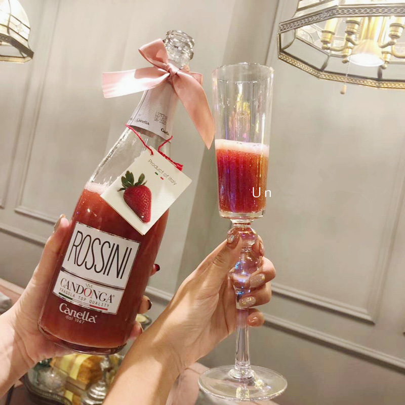 Streamer Rainbow Champagne Glass Crystal Glass Sparkling Wine Glass Dessert Wine Glass Sparkling Wine Cup Ritual Goblet