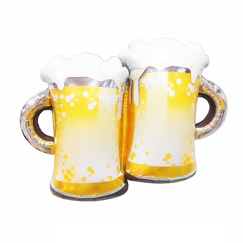 Champagne Bottle Aluminum Film Balloon Wine Glass Shape Aluminum Foil Balloon Party Decoration Layout Aluminum Foil Aluminum Film Balloon Wholesale