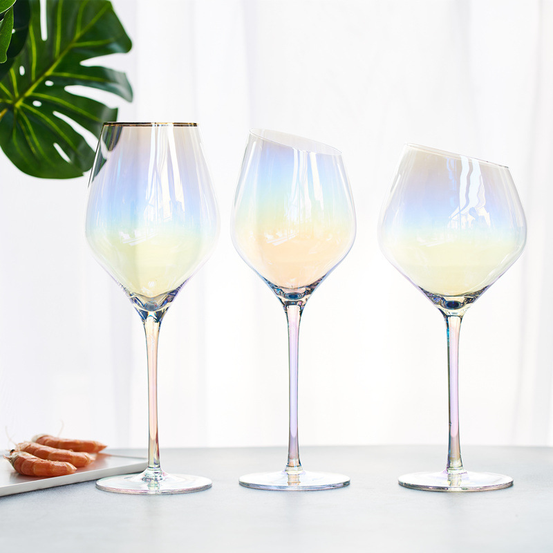 Goblet Rainbow Cup Colorful Crystal Champagne Glass Color Red Wine Glass Creative Ion Plating Wine Glass Champagne Glass Goblet Rainbow Cup Colorful Crystal Champagne Glass Color Red Wine Glass Creative Ion Plating Wine Glass Champagne Glass