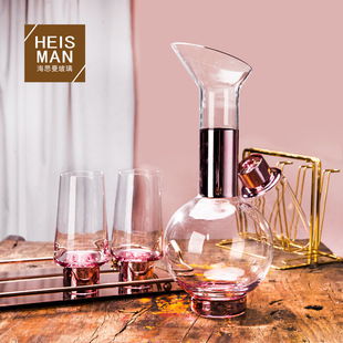 European-Style Gold Rod Crystal Goblet Creative Ion-Plated Wine Glass Western Wine Set Champagne Glass Factory Direct Sales