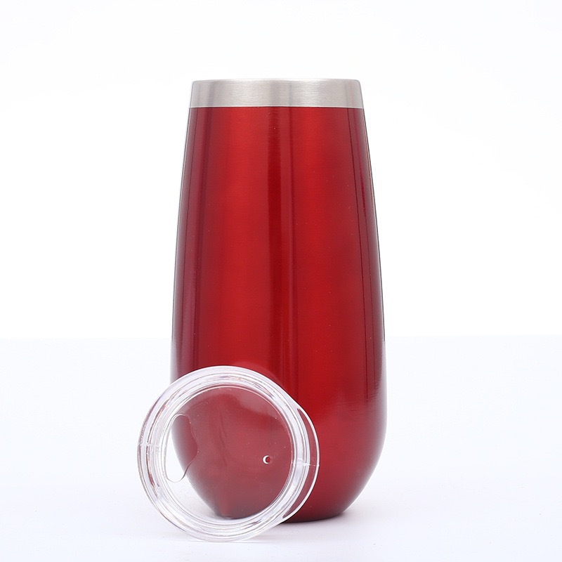 Foreign Trade Straight Hair Stainless Steel Egg Shell Cup Creative Beer Champagne Glass Wine Thermos Cup Fashion Student Portable Teapot