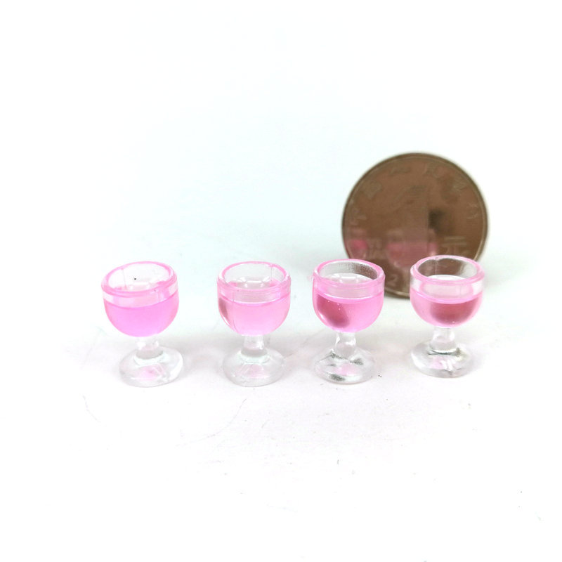Dollhouse Red Wine Wine Glass Model [Mini Champagne Glass] Soldier Accessories