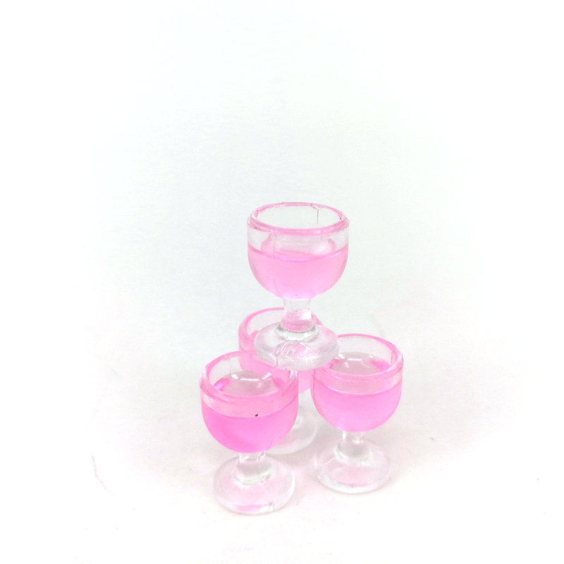 Dollhouse Red Wine Wine Glass Model [Mini Champagne Glass] Soldier Accessories