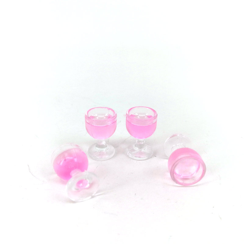Dollhouse Red Wine Wine Glass Model [Mini Champagne Glass] Soldier Accessories