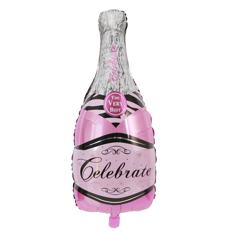 Factory Champagne Glass Balloon Birthday Party Decoration Balloon Wine Bottle Goblet Shape Aluminum Film Balloon Factory Champagne Glass Balloon Birthday Party Decoration Balloon Wine Bottle Goblet Shape Aluminum Film Balloon