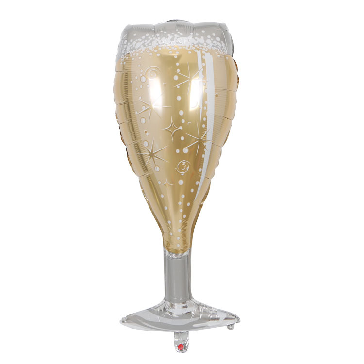 Factory Champagne Glass Balloon Birthday Party Decoration Balloon Wine Bottle Goblet Shape Aluminum Film Balloon Factory Champagne Glass Balloon Birthday Party Decoration Balloon Wine Bottle Goblet Shape Aluminum Film Balloon