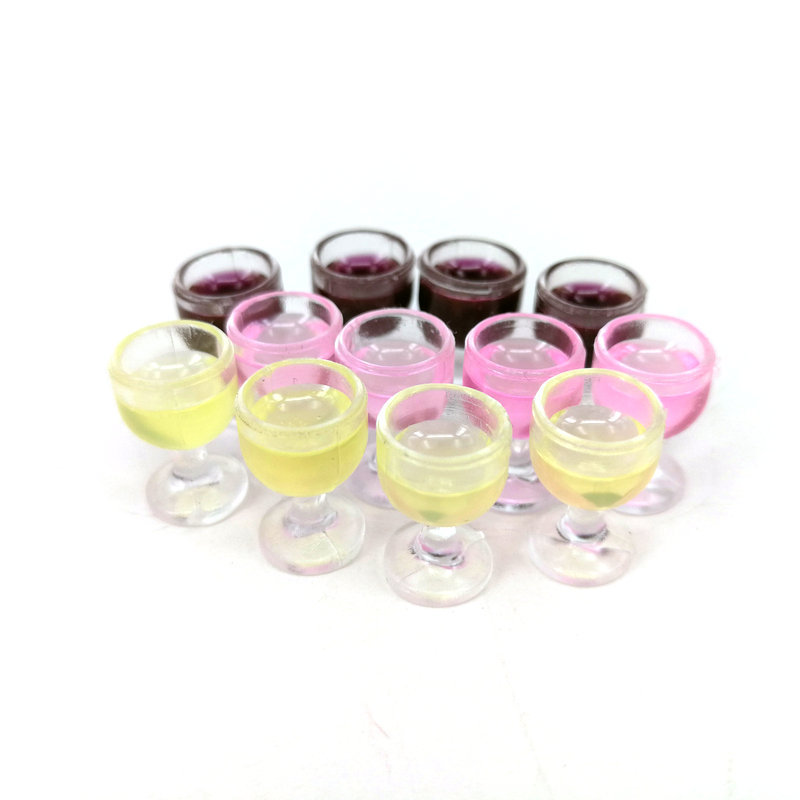 Dollhouse Red Wine Wine Glass Model [Mini Champagne Glass] Soldier Accessories