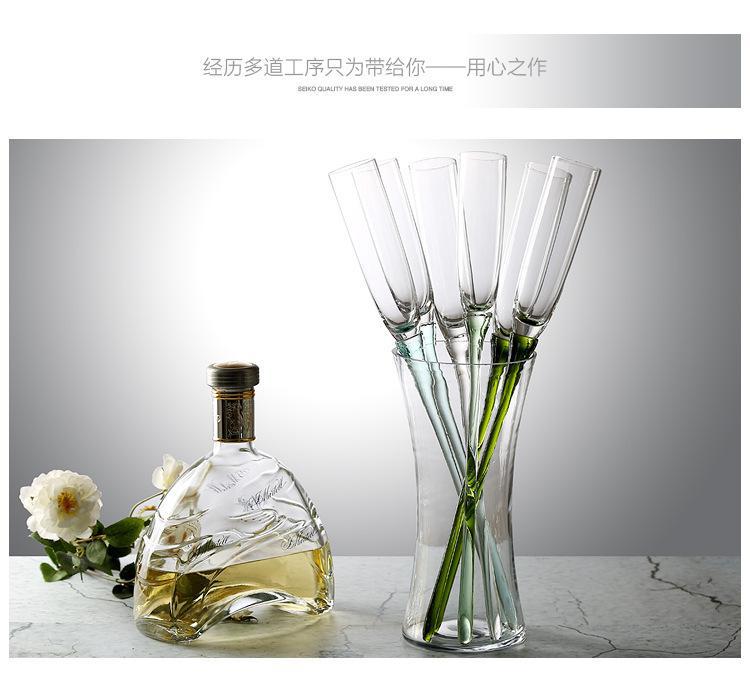 Factory Direct Supply Color Beach Champagne Glass 6 Cups 1 Seat Set Bubble Champagne Goblet Champagne Glass Factory Direct Supply Color Beach Champagne Glass 6 Cups 1 Seat Set Bubble Champagne Goblet Champagne Glass