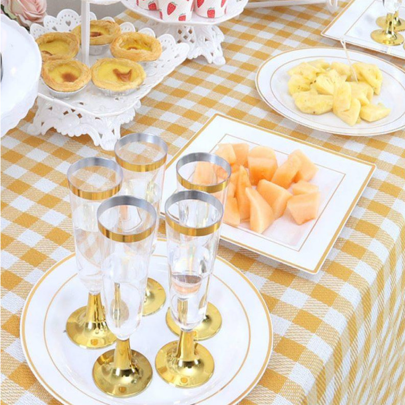Disposable Goblet High-Grade Plastic Wine Glass Golden Edge Silver Champagne Glass Rose Gold Wine Glass Plastic Disposable Goblet High-Grade Plastic Wine Glass Golden Edge Silver Champagne Glass Rose Gold Wine Glass Plastic