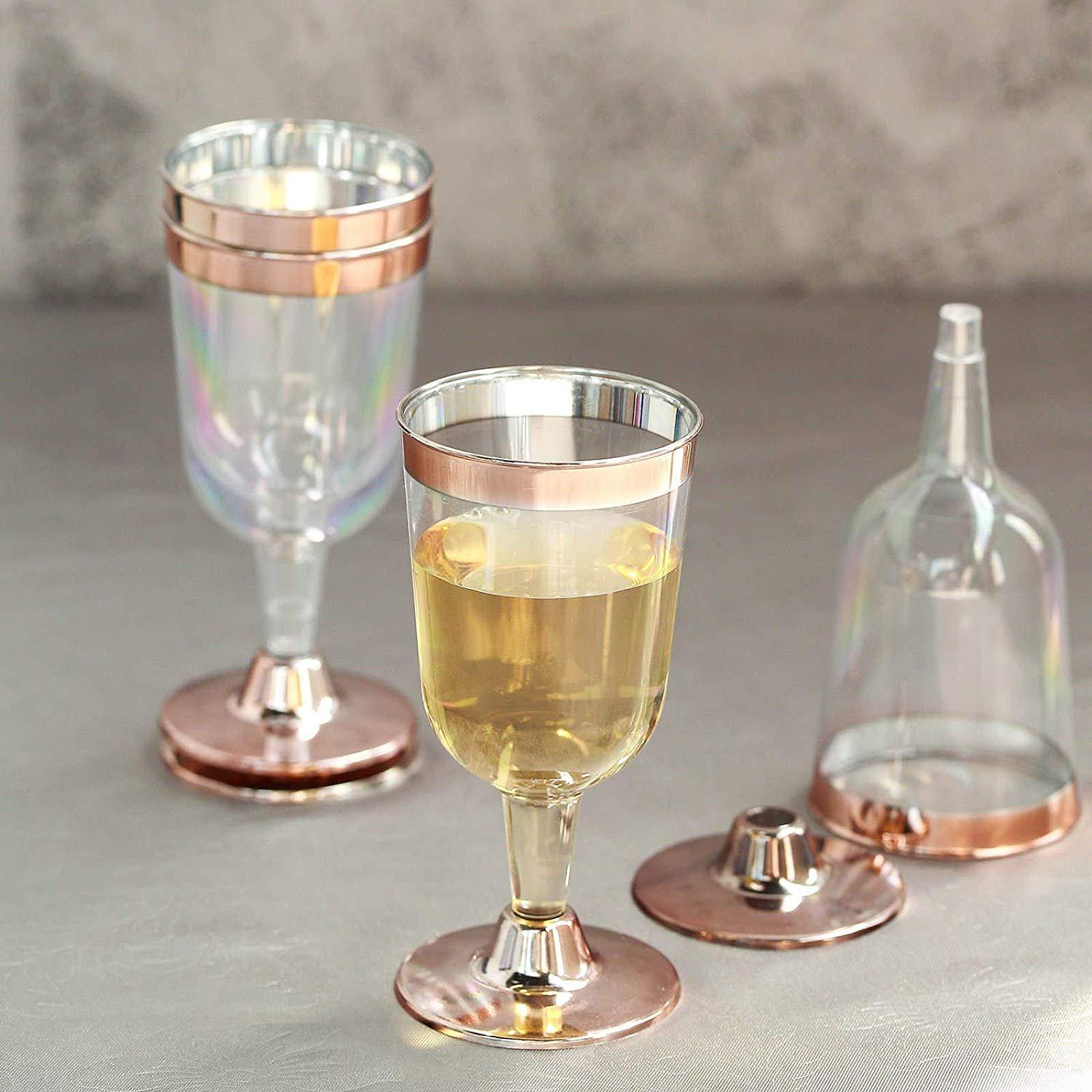 Disposable Goblet High-Grade Plastic Wine Glass Golden Edge Silver Champagne Glass Rose Gold Wine Glass Plastic Disposable Goblet High-Grade Plastic Wine Glass Golden Edge Silver Champagne Glass Rose Gold Wine Glass Plastic
