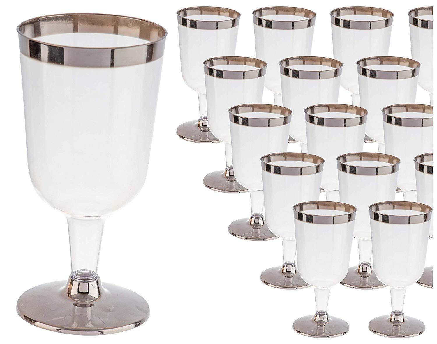Disposable Goblet High-Grade Plastic Wine Glass Golden Edge Silver Champagne Glass Rose Gold Wine Glass Plastic Disposable Goblet High-Grade Plastic Wine Glass Golden Edge Silver Champagne Glass Rose Gold Wine Glass Plastic