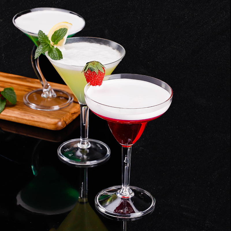 Creative Acrylic Cocktail Glass Personality Plastic Wine Glass Bar Martini Cup Pc Margaret Champagne Glass
