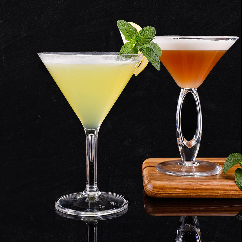 Creative Acrylic Cocktail Glass Personality Plastic Wine Glass Bar Martini Cup Pc Margaret Champagne Glass