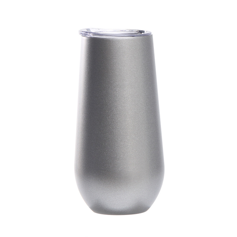 Necessities Champagne Glass Stainless Steel Red Wine Glass Beer Steins 6Oz Vacuum Insulated Wine Glass Egg Shell Cup