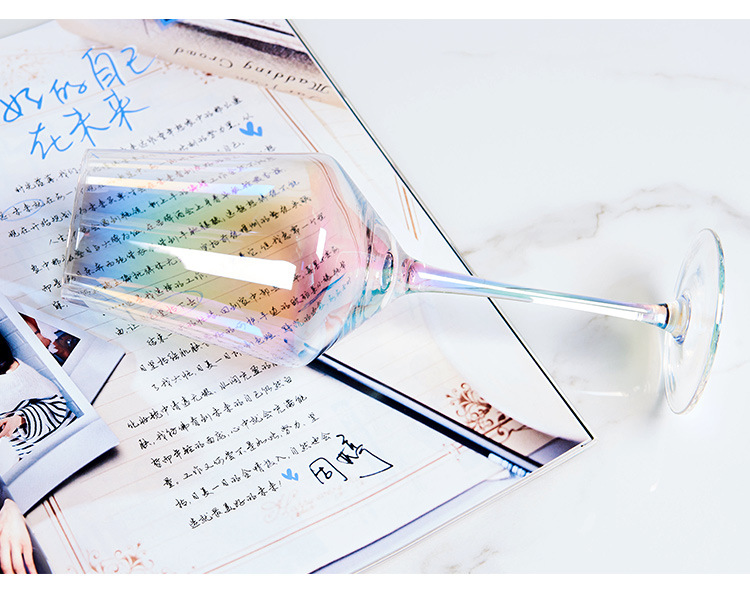 Celebrity Goblet Rainbow Cup Colorful Crystal Champagne Glass Color Red Wine Glass Creative Ion Plating Wine Glass Celebrity Goblet Rainbow Cup Colorful Crystal Champagne Glass Color Red Wine Glass Creative Ion Plating Wine Glass