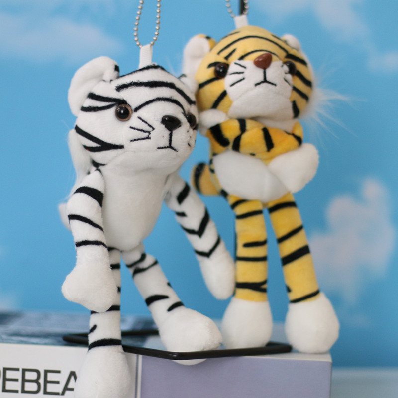 Year of Tiger Mascot Doll Tiger Plush Toy Small Pendant Little Tiger Keychain Pendant Wedding Throws Gift