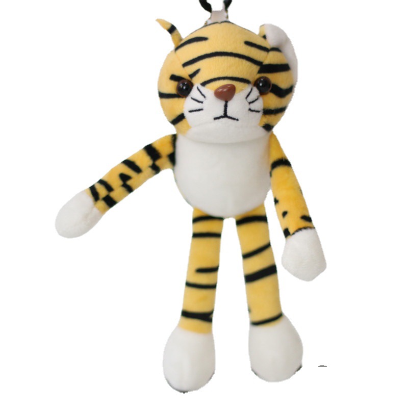 Year of Tiger Mascot Doll Tiger Plush Toy Small Pendant Little Tiger Keychain Pendant Wedding Throws Gift