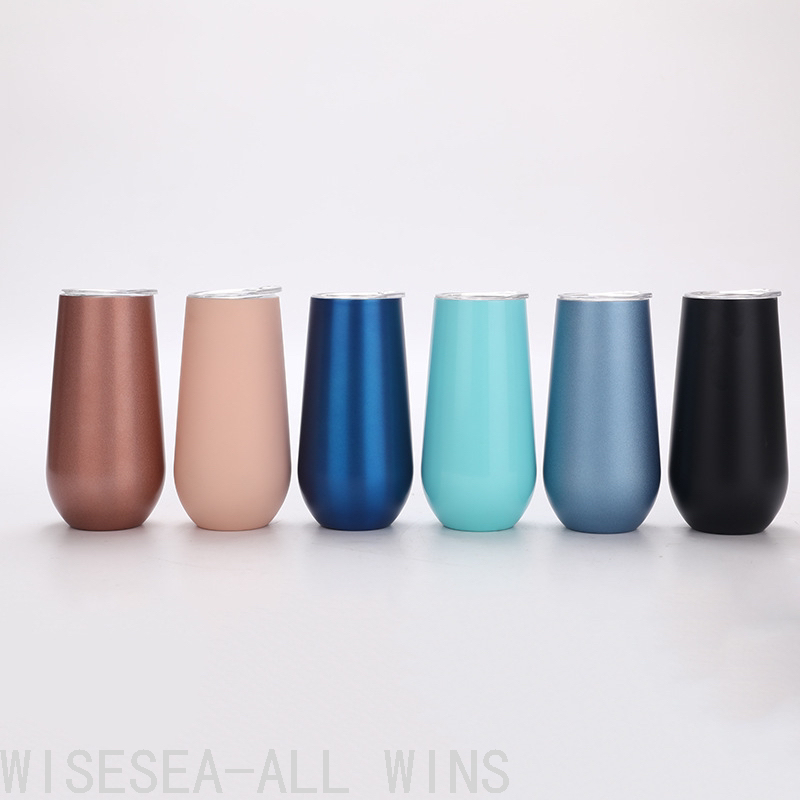 Swig Vacuum Egg Shell Egg Cup 304 Stainless Steel U-Shaped Wine Glass Champagne Glass Foreign Trade Vacuum Cup