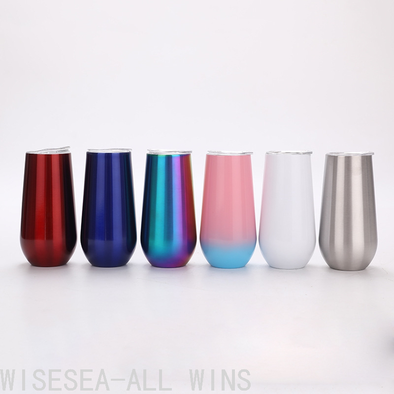 Swig Vacuum Egg Shell Egg Cup 304 Stainless Steel U-Shaped Wine Glass Champagne Glass Foreign Trade Vacuum Cup