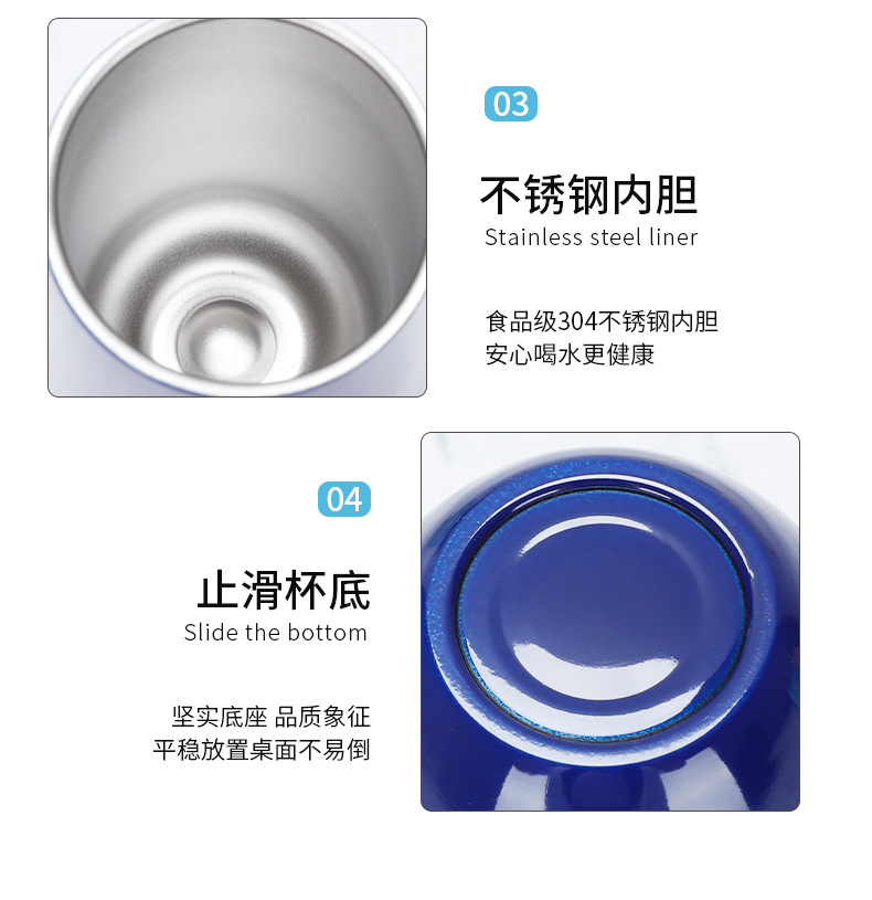 Swig Vacuum Egg Shell Egg Cup 304 Stainless Steel U-Shaped Wine Glass Champagne Glass Foreign Trade Vacuum Cup